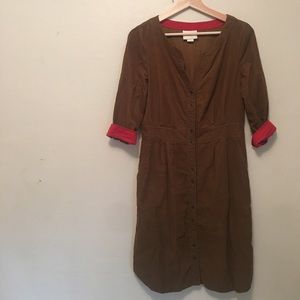 Anthropologie Corduroy Dress